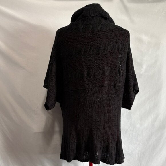 Chic Black Cowl Neck Sweater - Picture 4 of 6